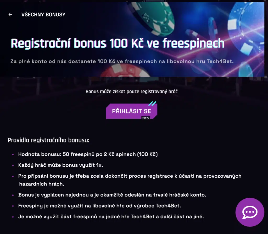 tokyo casino 100 free spins