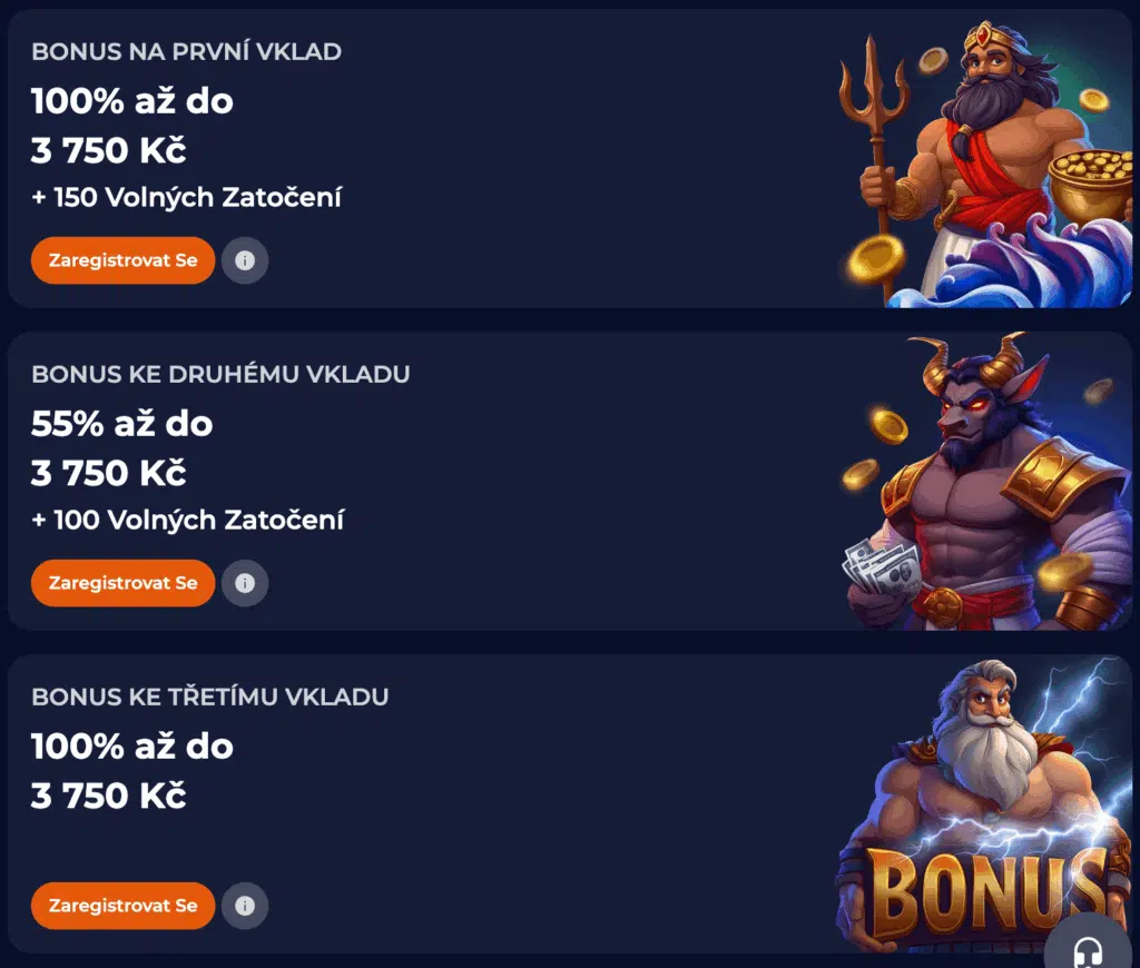 nine casino bonusy
